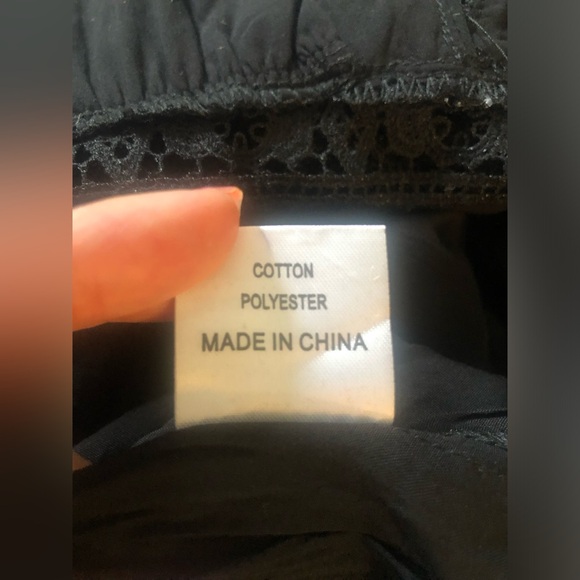 DEEP V NECK BLACK MAXI DRESS WITH SHEER LACE DETAILING - LINED, ADJUSTABLE STRAP - Picture 3 of 9